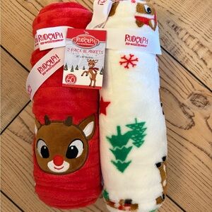 Rudolph the Red Nosed Reindeer Baby Blankets